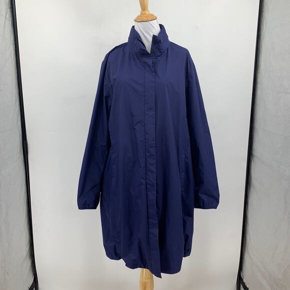 Uniqlo Rain Coat Womens XL Extra Large Riviera Oversized Mesh Lined Windproof - Picture 2 of 13